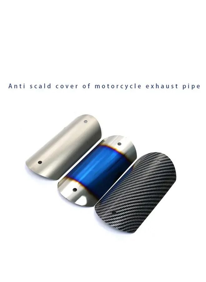 Snake Pattern Motorcycle Exhaust Pipe Heat Shield Stainless Steel Protection Cover - Image 1